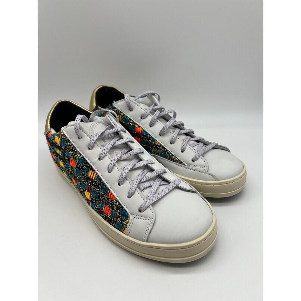 P448 John Malhia Low Top Multicolor Women’s Sneakers Size EUR 39/Us 9 NEW - Picture 6 of 12